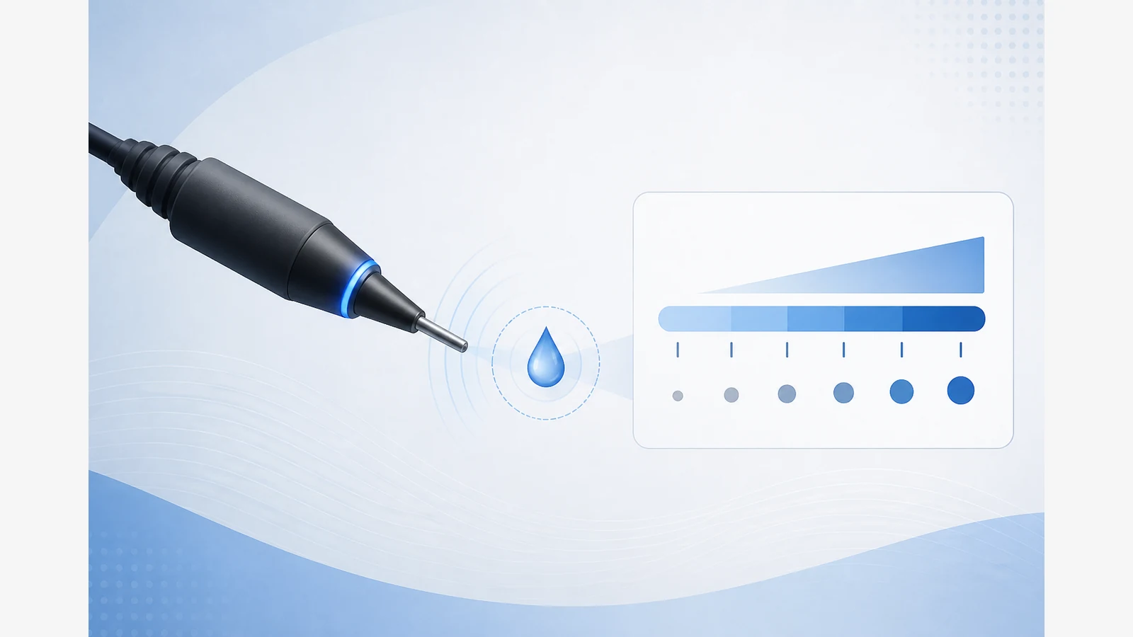 Diagram explaining refrigerant leak detector sensitivity in grams per year for UK buyers